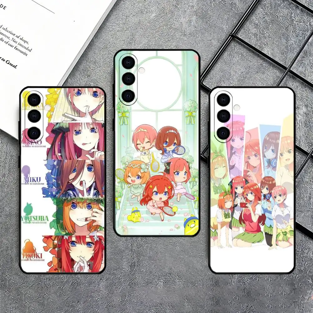 T-The Quintessential Quintuplets Phone Case For Samsung Galaxy A73,A72,A71,A70,A53,A52,A51,Soft Silicone Black Cover