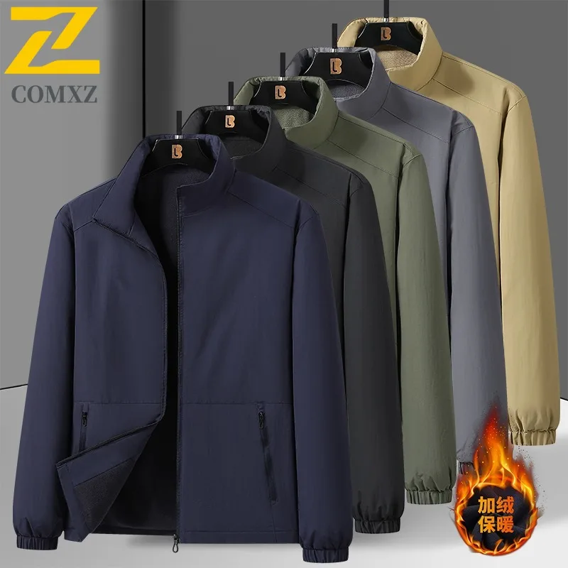 

COMXZ Роскошная мужская наполненная куртка для приключений на открытом воздухе, морозостойкая парка, повседневная удобная легкая зимняя новая одежда для верховой езды