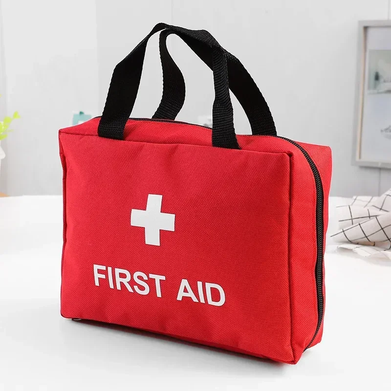 1pc Empty First Aid Kit Portable Medicine Pills Bandages Medicine Storage Bag Organizer Case Zipper Emergency Medical Kit