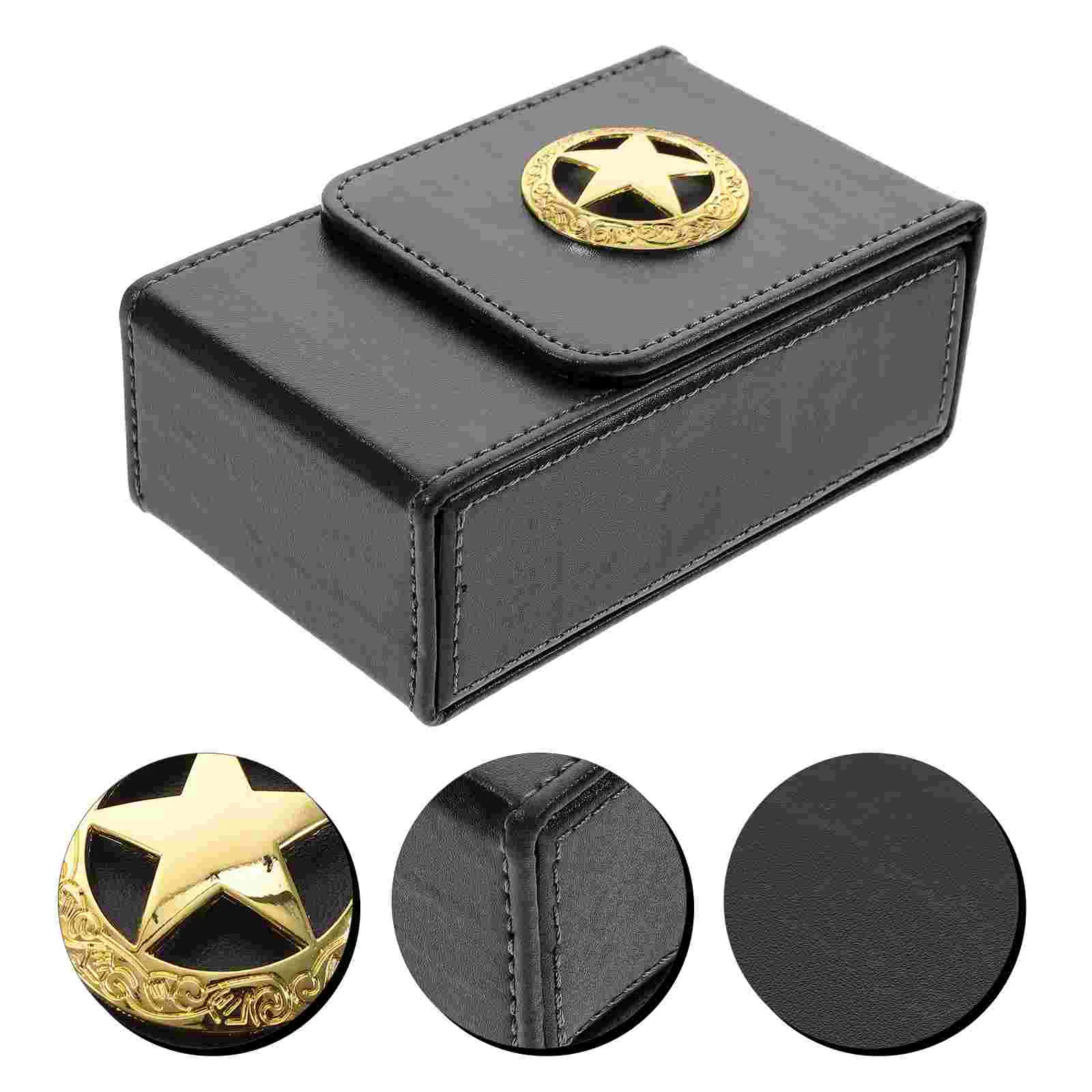 

Tarot Storage Box Wiccan Supplies Container Poker Pu Holder Games Cards Canister Organizer