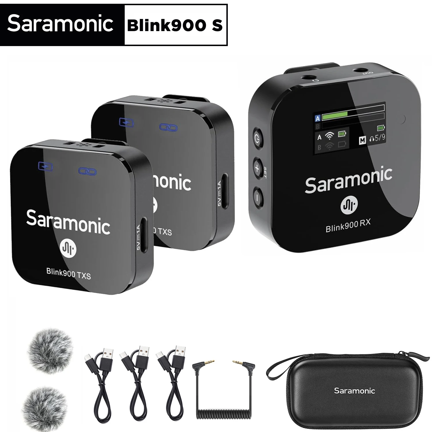 

Saramonic Blink900 S Professional Wireless Lavalier Lapel Microphone System for iphone Android Camera PC Youtube Live Streaming