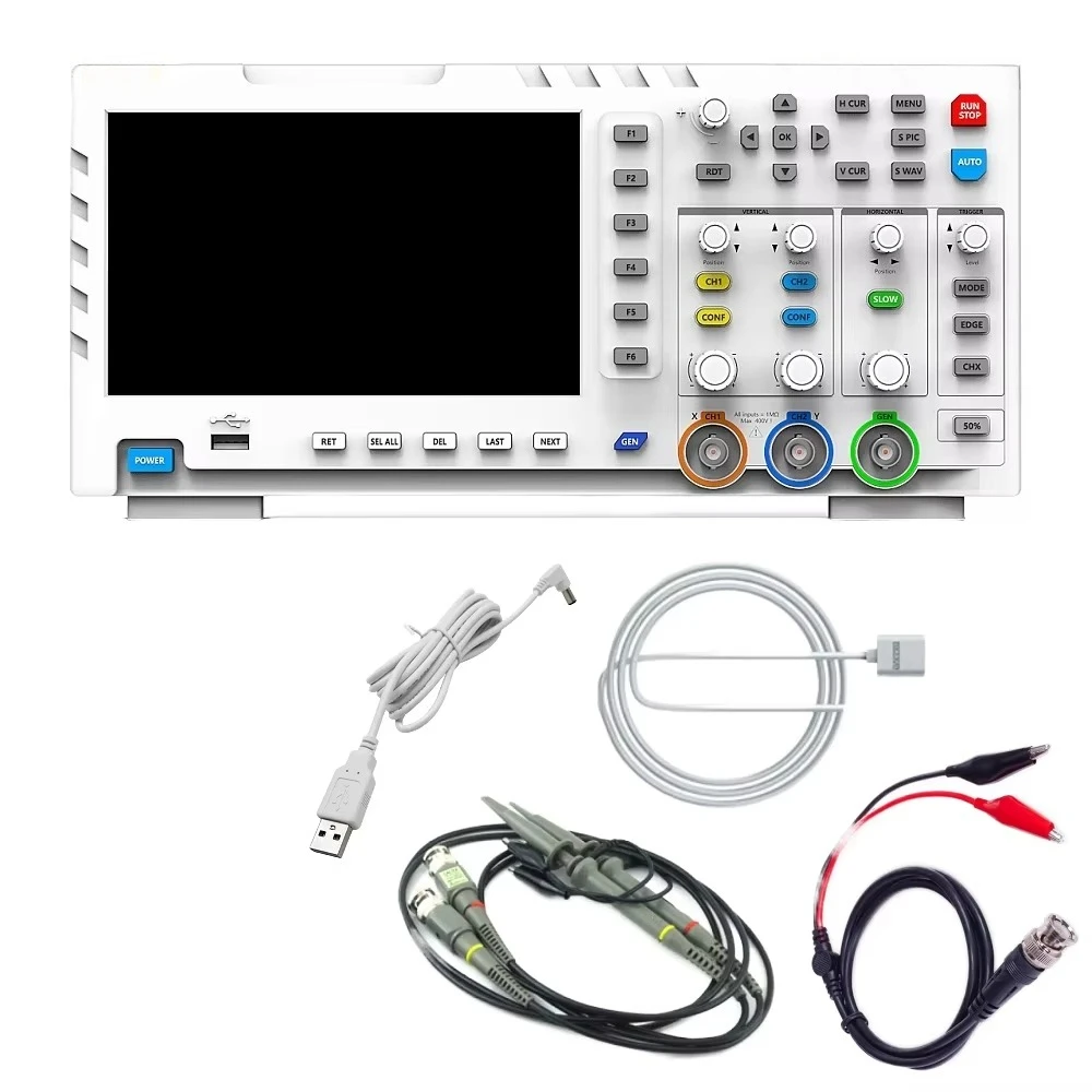 Digital Oscilloscope 2 1 Dual Channel Input Signal Generator 100MHz*2 Analog Bandwidth 1GSa/s Sampling Rate 8-Bit