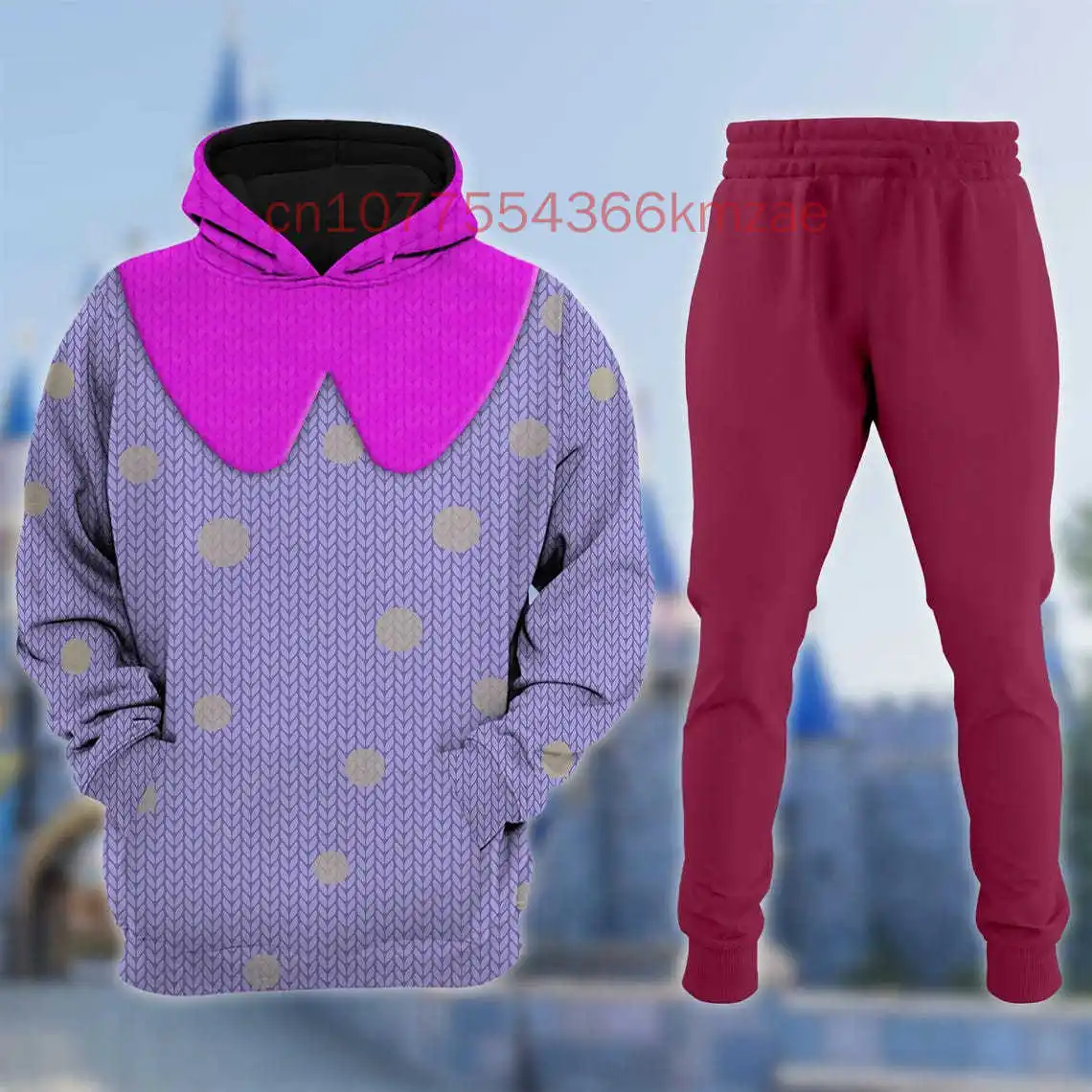 Disney Envy Inside Out Herren- und Damen-Hoodie-Jogging-Set, bedruckt, Frühling und Sommer, Sportmode, Straßen-Jogginghose, Sportbekleidung