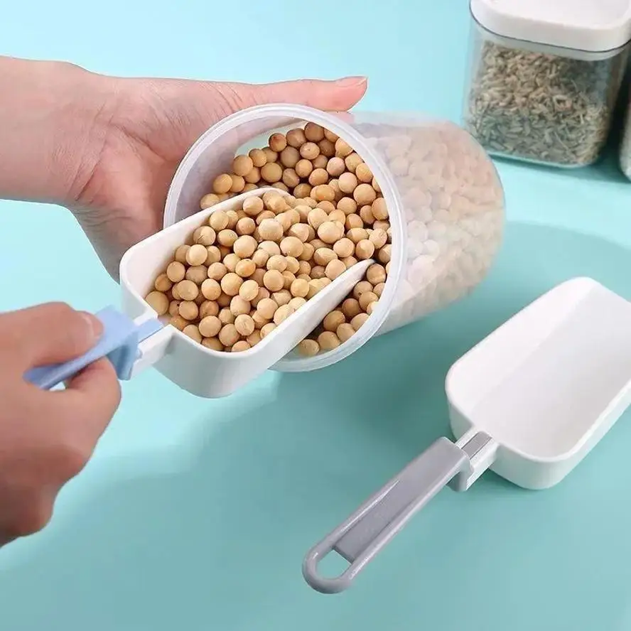 Foldable Ice Shovel Long Handle Refrigerator Scoop Cat Food Flour Shovel Multi Function Kitchen Storage Tool Household Supplies
