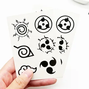 Wasserdichte Tattoo -Aufkleber Naruto Uzumaki, 6 Stücke, Anime -Stil, Jungen, Mädchen, Partyvorräte, Kindergeschenke, temporäre Tattoo -Aufkleber 8 Hauptverkäufe Naruto Tattoo - №8