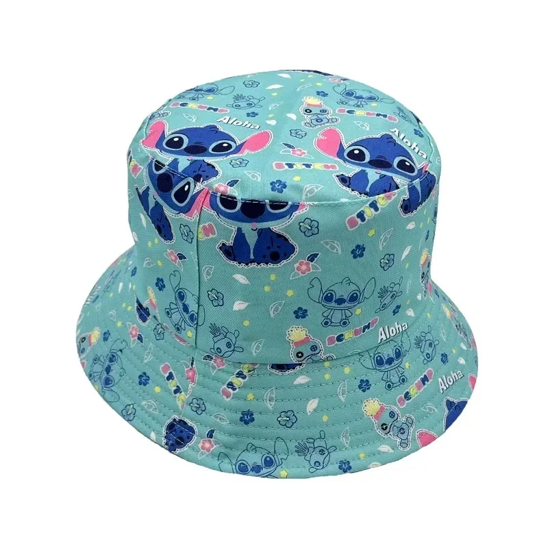 Disney CAN o and Stitch-Chapeau de Protection Solaire en Toile Imprimée pour Enfants, Chapeau Décontracté pour Voyage en Plein Air, E27