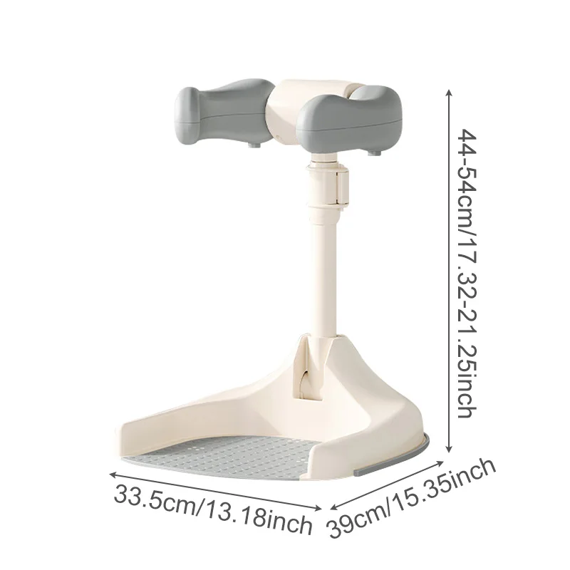Portaoggetti da doccia regolabile per bambini con base antiscivolo Supporto in piedi Dispositivo da bagno portatile pieghevole Accessori per bambini 6-36 mesi