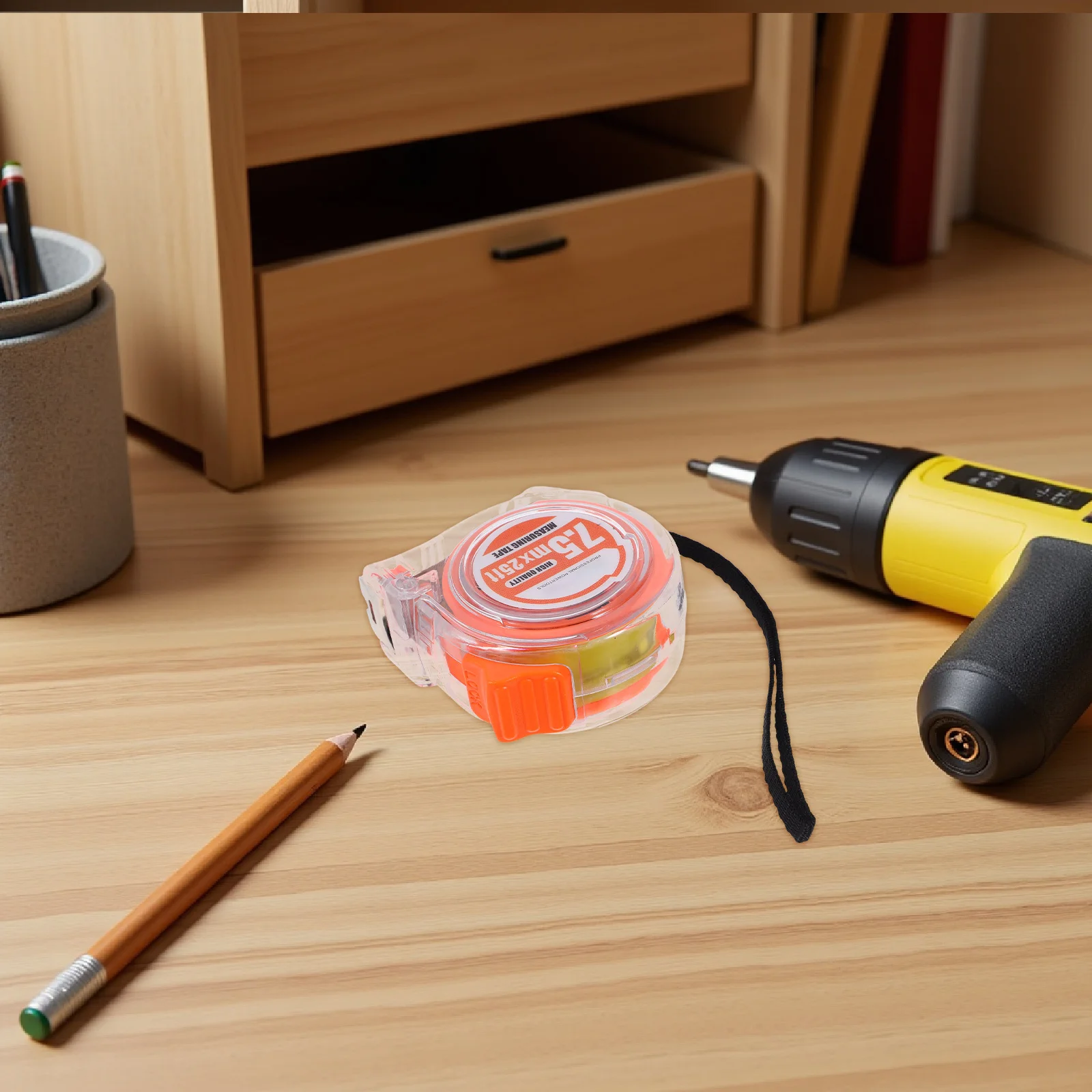 

Metric Tape Measure 7.5m 25Ft Transparent Stainless Steel Retractable Precision Tool for Construction Household Professional Use