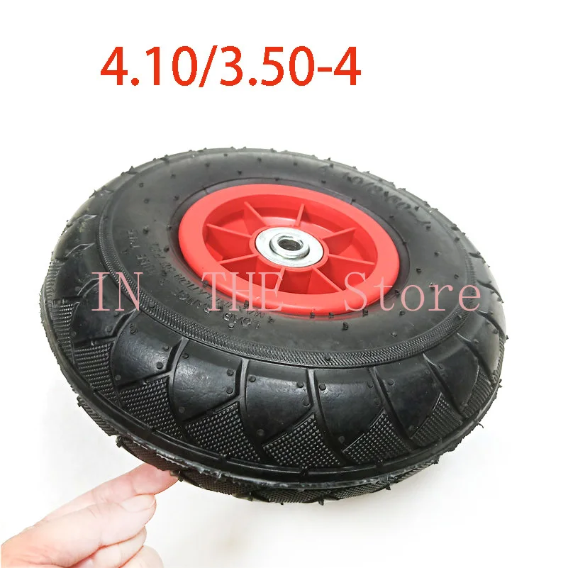 High quality 4.10/3.50-4 rubber Inflatable Canoe trolley transport wheel tire accessories canoe  paddle board