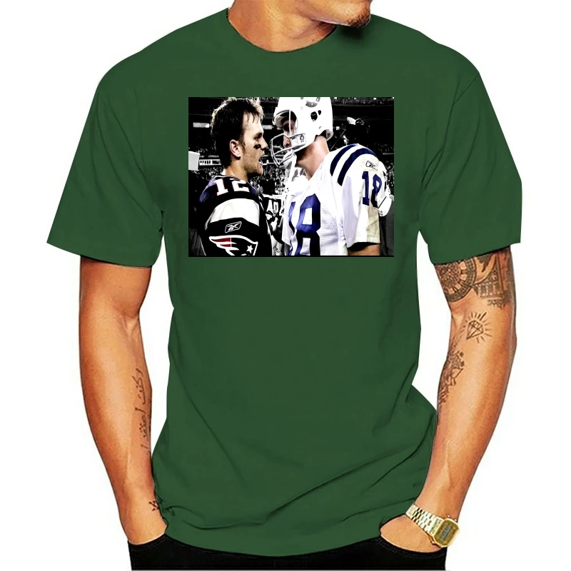 Tom Brady And Peyton Manning Face Off 3 MenS T-Shirt