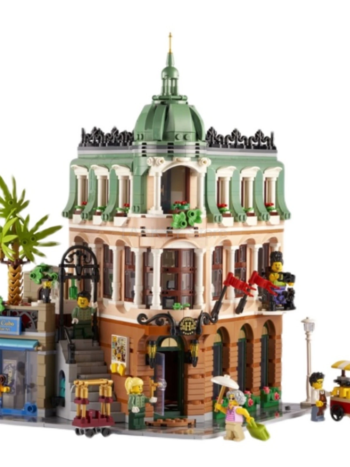 New Creating Jazz Club Building Blocks Expert Brick Bank Cafe Corner Model Classic Architecture Modular Houses Toys For Adults