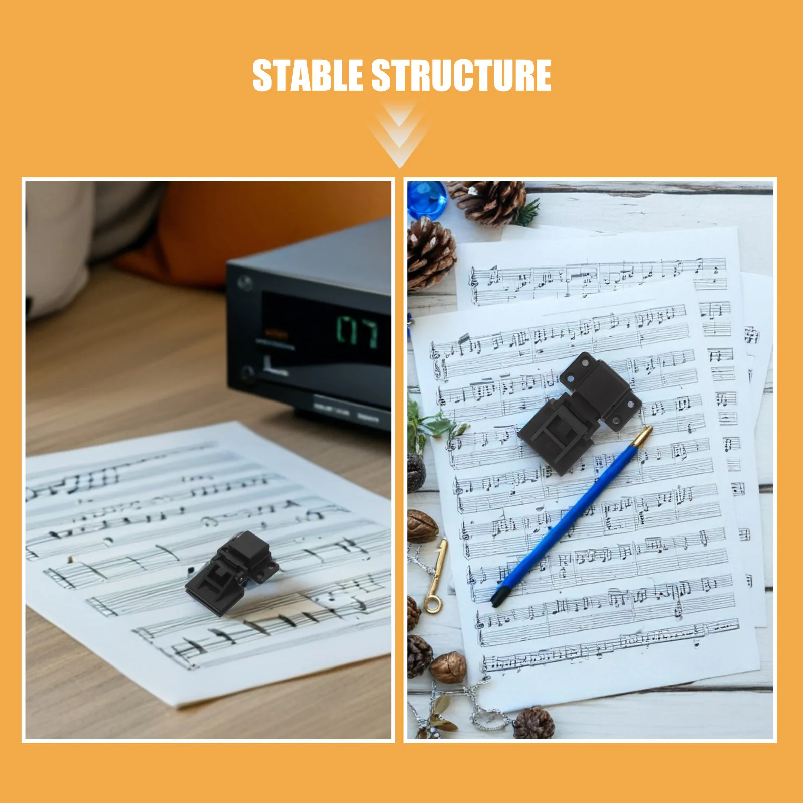 Black Turntable Dust Cover Hinge Replacement Part Easy Install Stable Material Smooth Lid Movement Audio Record Player Component