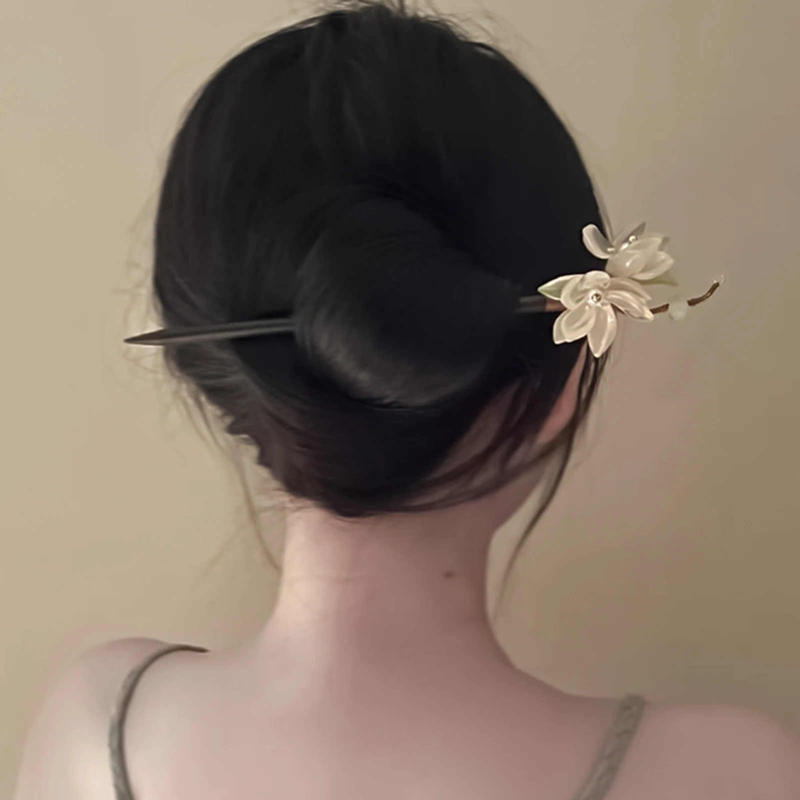 Wood hair pins Flower Chinese style Hair Chignon Fine Pattern Setting Hair Chopsticks for Hair DIY Accessory Hair Styling