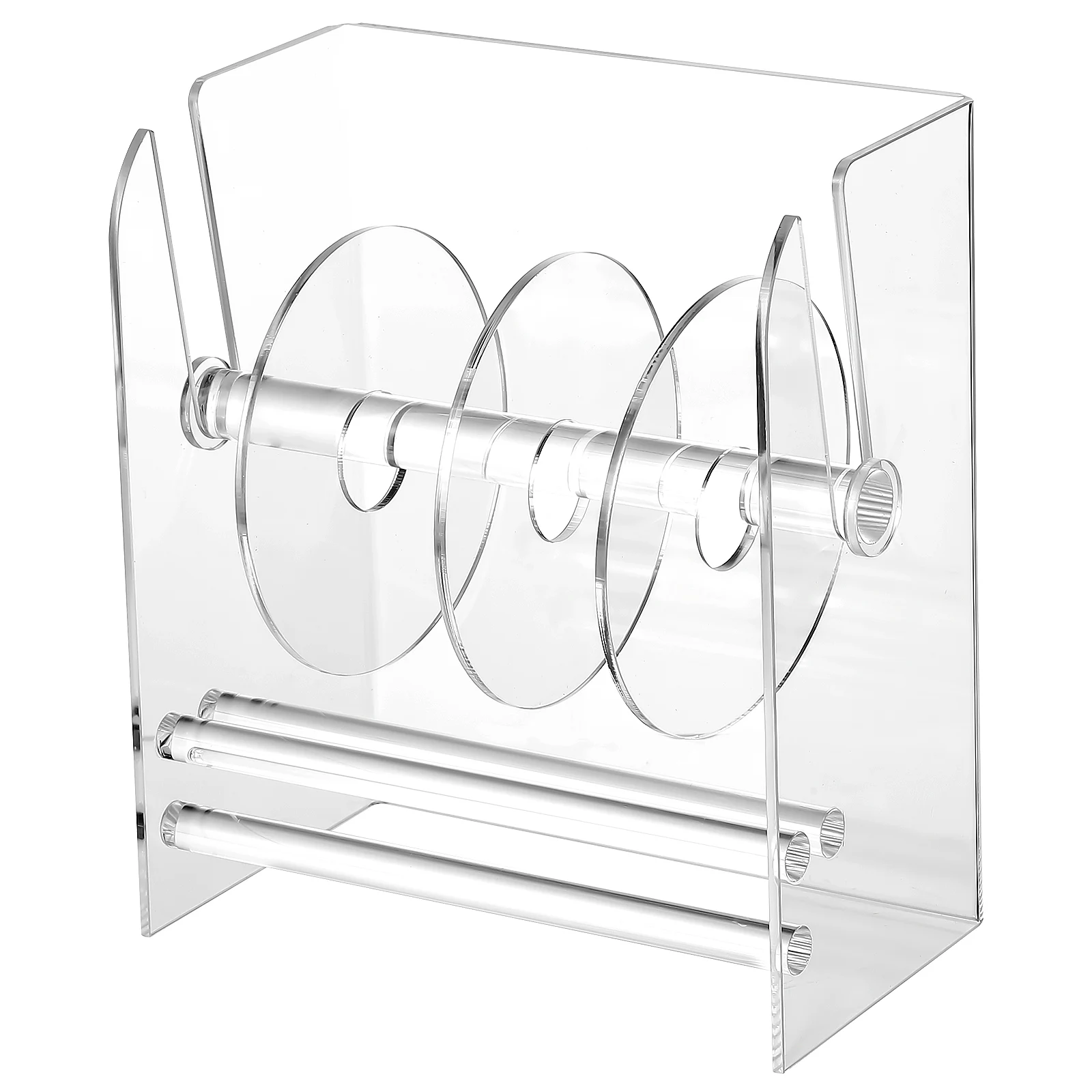 

Labels Tag Office Desktop Holder Organizer Dispenser Sticker Transparent Acrylic Tape Stand