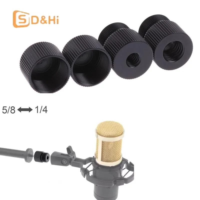 

5/8 To 1/4 3/8 Inch Thread Screw Mic Stand Adapter For Microphone Rocker Bracket Hand Screw Photography Camera Accessories