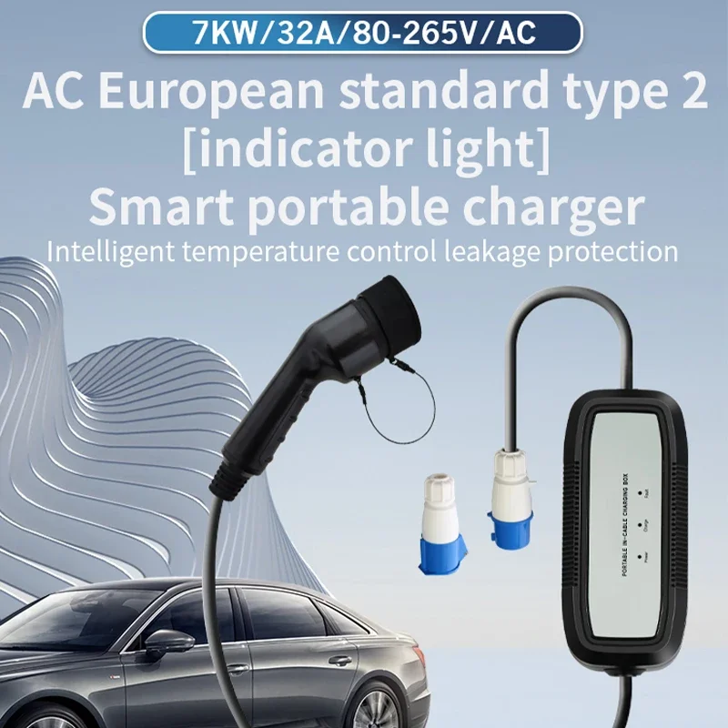 High Compatibility Ev 7kw Type 2 Electric Charger For Electric Car