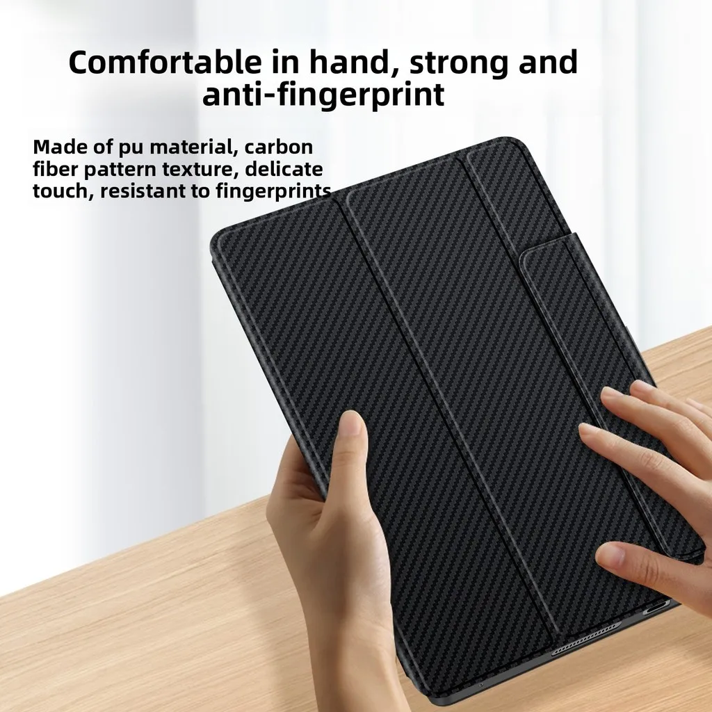 Carbon Fibre Flip case for ZTE nubia Red Magic Astra RedMagic Tablet 3 Pro PU leather cover For RedMagicAstra 9.06