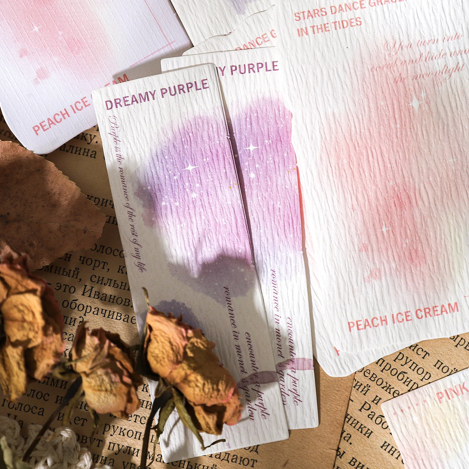30pcs Memo Pads วัสดุกระดาษ Trace สดุดีขยะสมุดบันทึก Scrapbooking การ์ด Retro พื้นหลังตกแต่งกระดาษ
