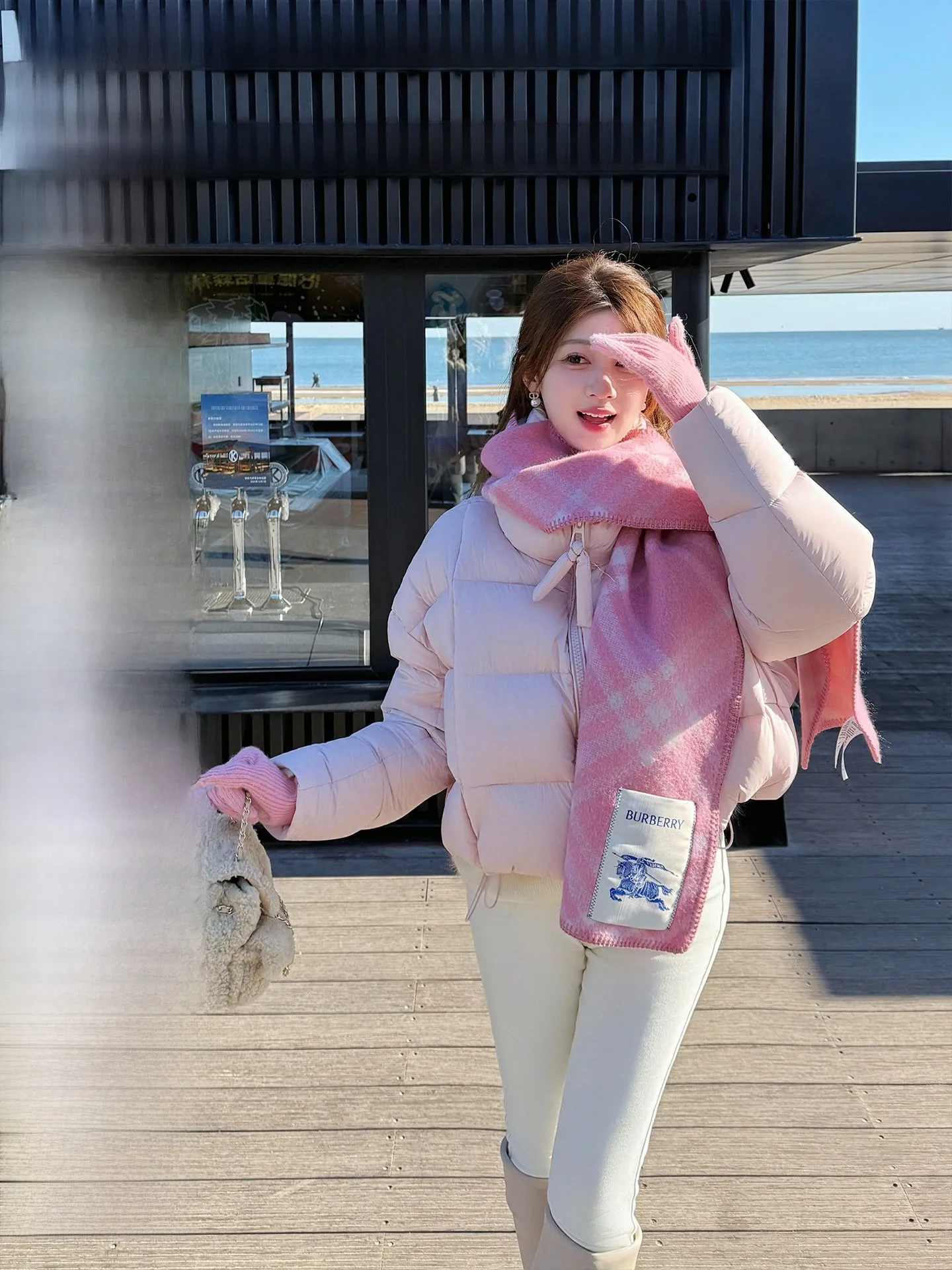 

Зимняя женская розовая куртка-пуховик с воротником-стойкой на молнии, повседневная, свободного кроя, теплая, из нейлоновой ткани, для отдыха