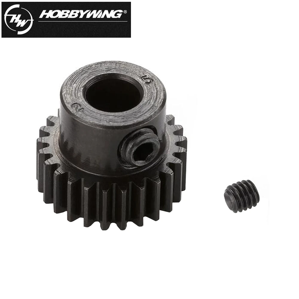 Hobbywing 48P 23T/21T/25T 5mm Shaft Steel Pinion Gear For RC Hobby Motor Gear 1/10th SCT/Truck/Monster