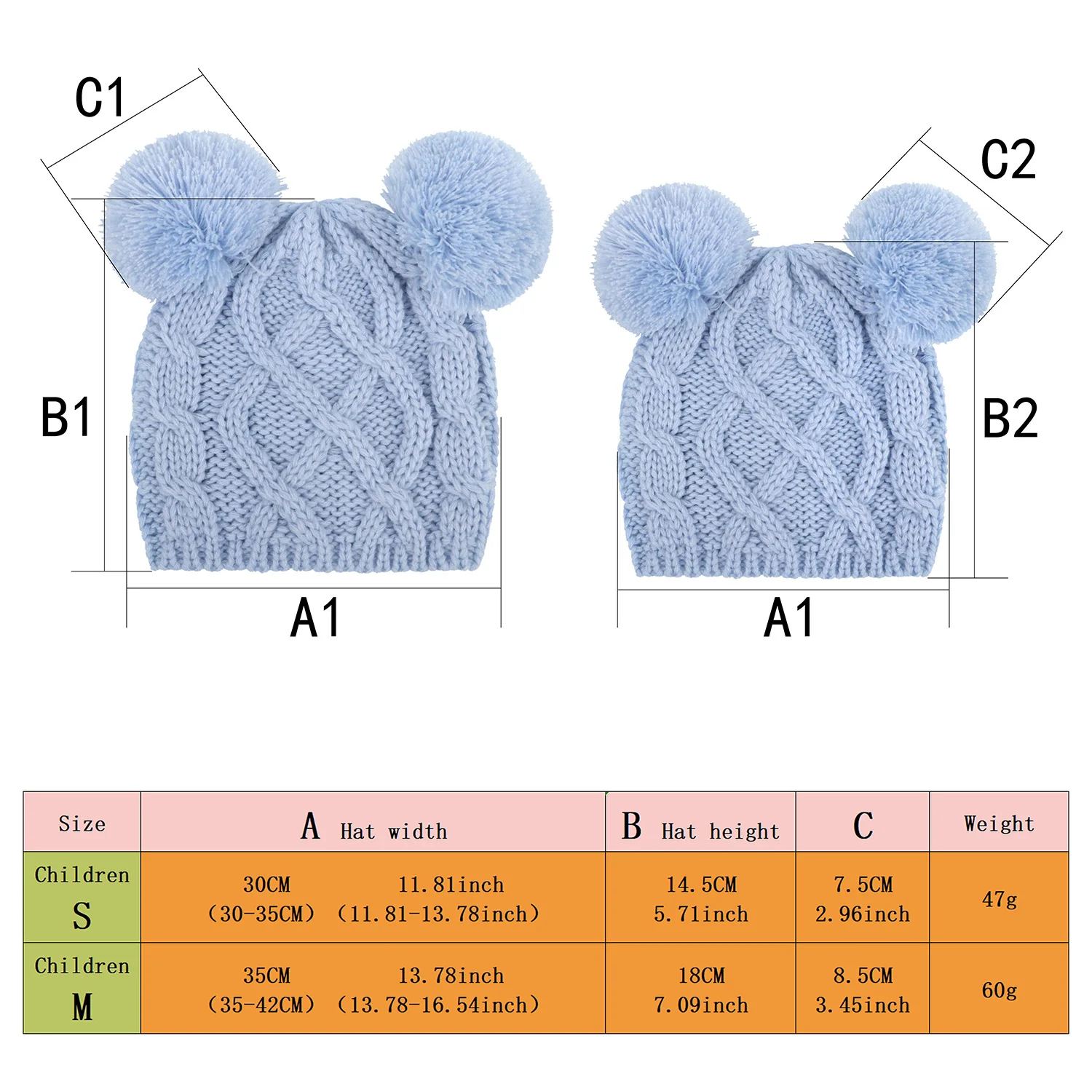 Newborn Winter Hat Crochet Solid Baby Bear Ear Infant Bonnet Baby Cap for Girls Boys 0-18M Kids New Pompoms Baby Beanie Autumn