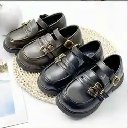 Zapatos de cuero con flecos y borlas para niña, mocasines planos de charol PU suave, estilo oxford, para otoño y primavera, NM39