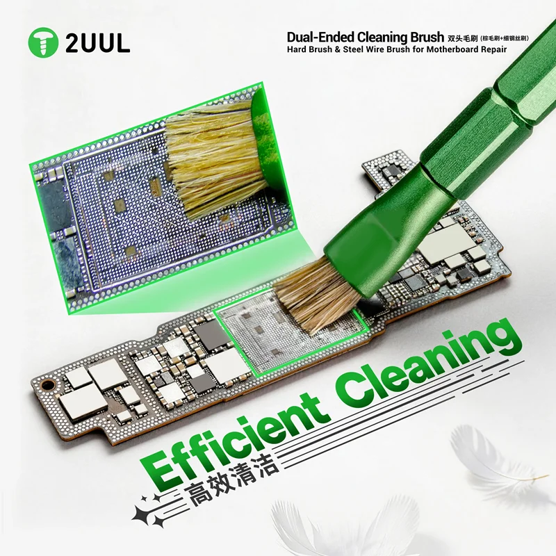 

2UUL CL15 Steel Brush Motherboard Chip Glue Removal IC Pad Cleaning PCB CPU Clean Dust PCB BGA Repair Soldering Brush