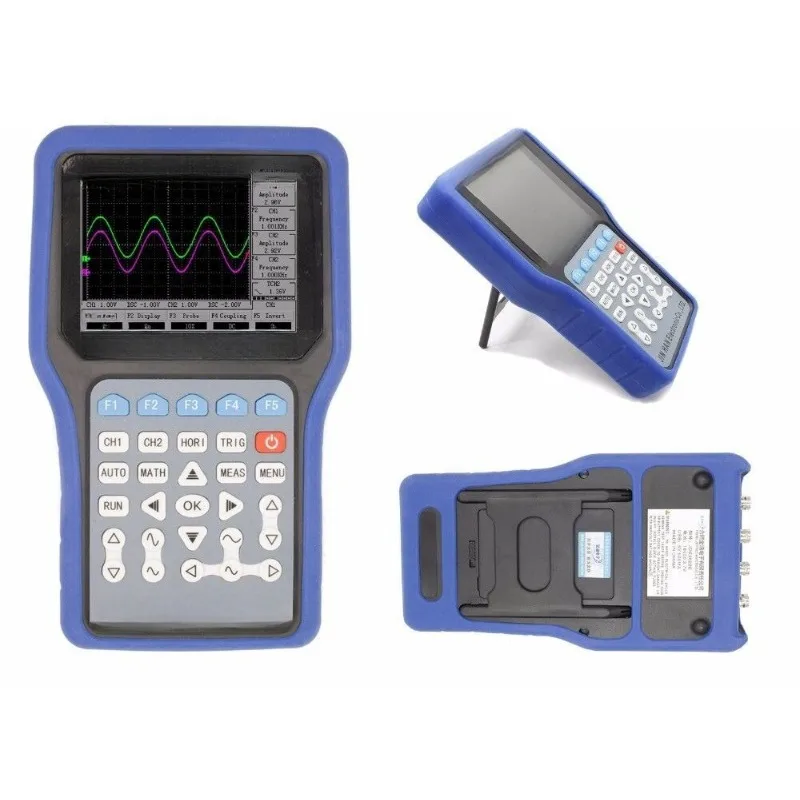 

Handheld dual-channel, multi-function signal generator oscilloscope multimeter