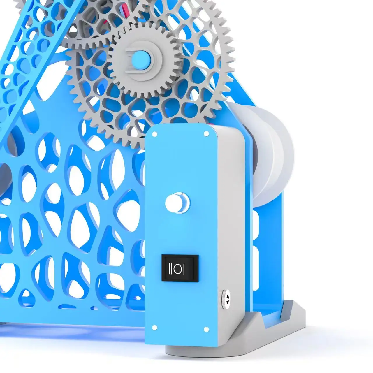 Electric 3D Filament Winder Machine – Auto Rewinder Spooler for PLA/PETG/ABS, 110-240V Motorized Coiling Tool with Speed Control