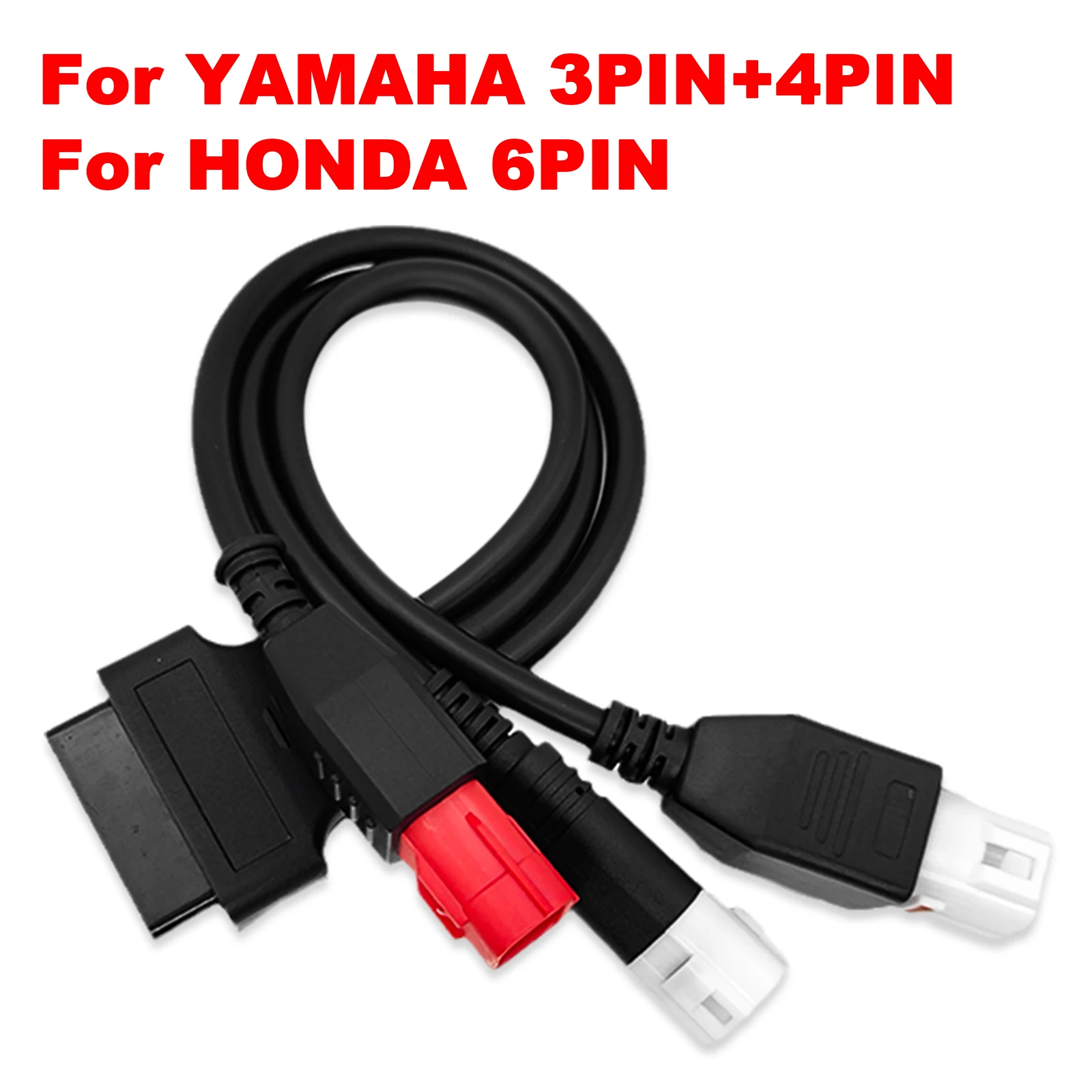 Motorrad-OBD-Adapter für Yamaha 3-Pin 4-Pin für Honda 6-Pin 3-in-1 Motor-Diagnose-Stecker Motorrad-OBD2-Diagnosekabel – Detail 1