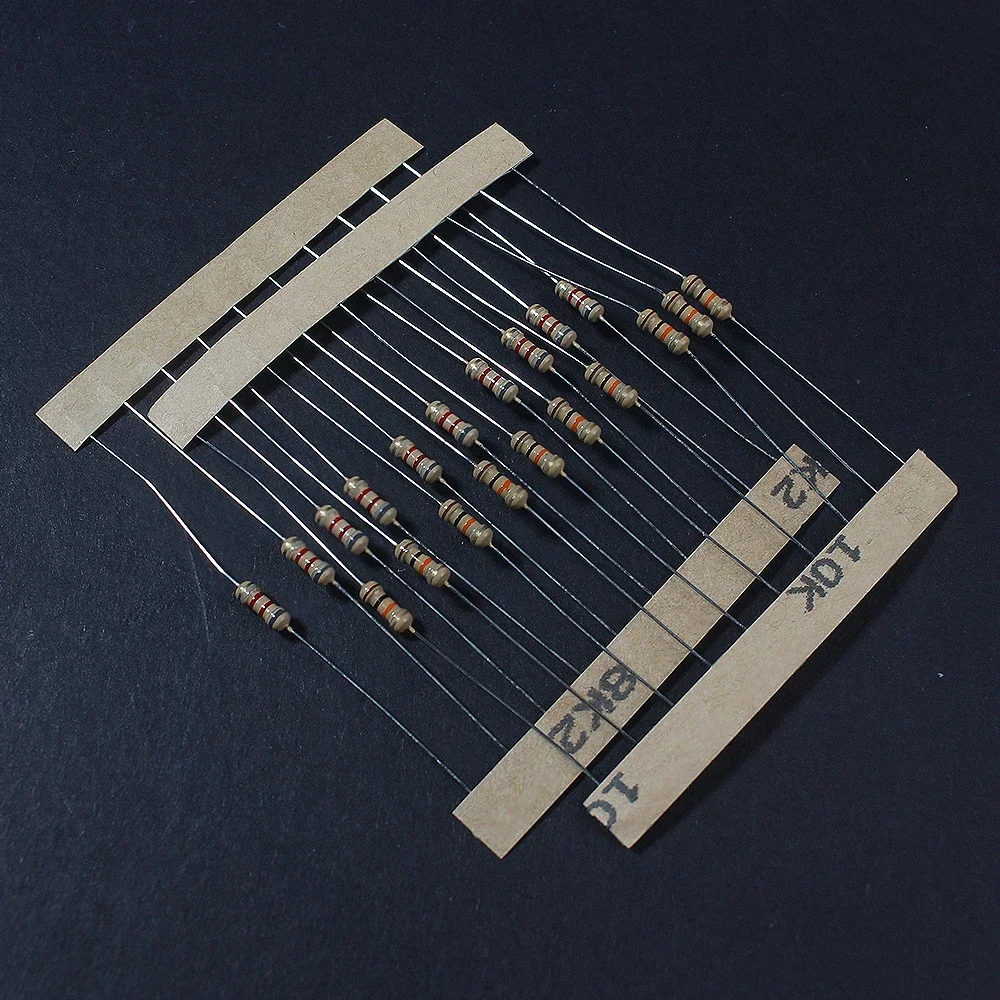 560PCS 1/4W Resistors 56 Values Carbon Film Resistor Rang Assortment Kit Set Resistors Kit 5% Color Ring Resistance 1 ohm ~10M