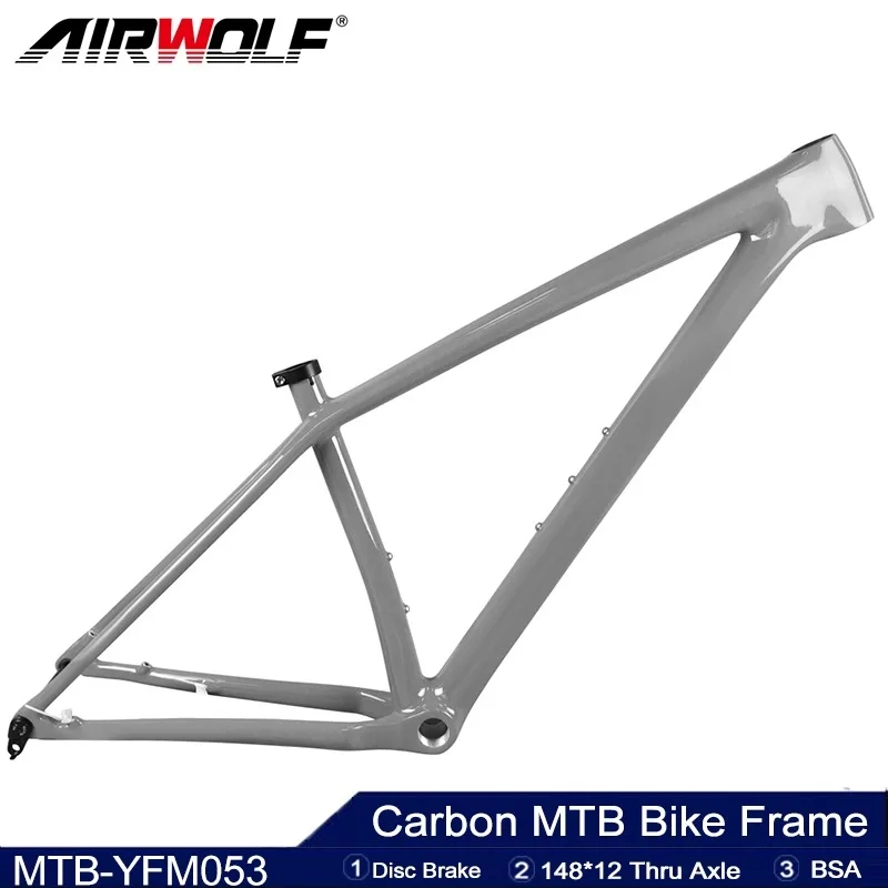 

Airwolf T1100 Carbon MTB Frame 29er Carbon Bike Frame 29 Carbon Mountain Bike Frame 148*12mm Disc Brake Bicycle Frameset