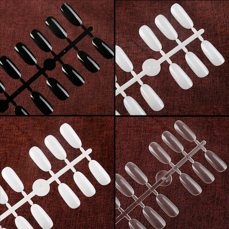 240 Stks/pak Valse Nail Art Display Tips Nagelstaal Staan Praktijk Acryl Palet Manicure Accessoires Tools