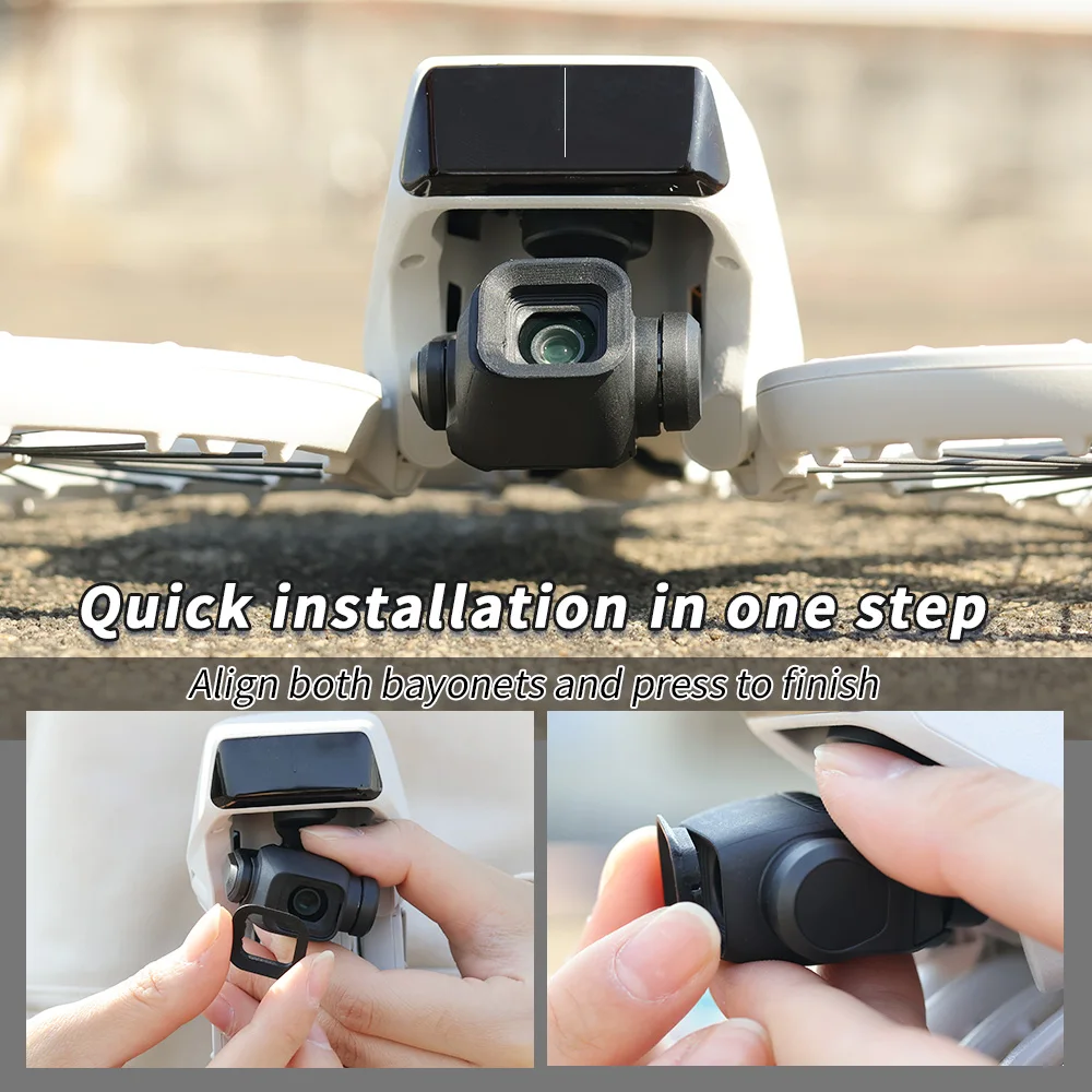 مناسبة لحماية عدسة DJI Flip Light Shield، ومضادة للوهج، وملحقات قلابة بدون طيار المحمولة القابلة للطي