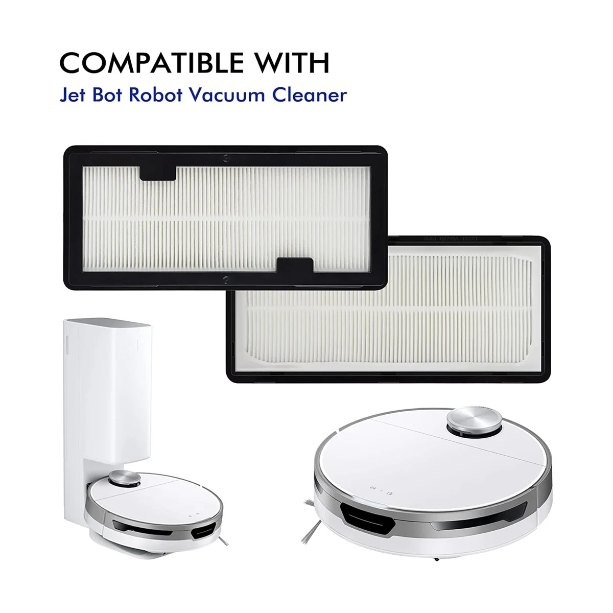 Filtros Hepa de repuesto lavables para aspiradoras Jet Bot AI+ y Jet Bot+, aptos para Robot VR30T85513W/AA, 2 uds.