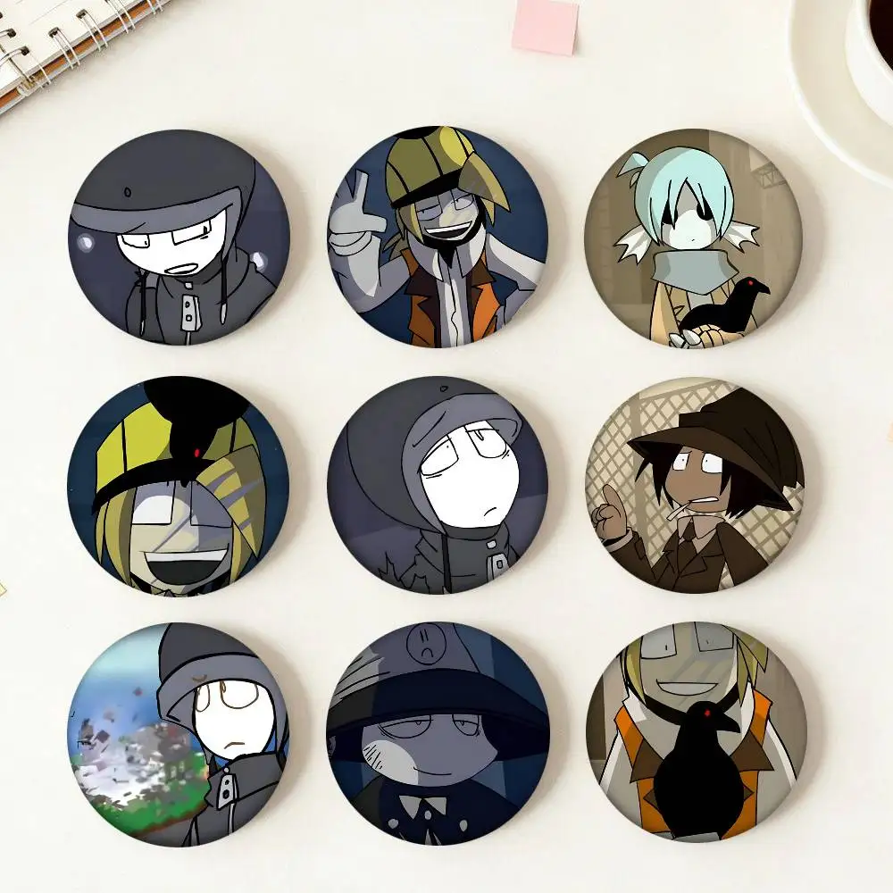Law Of Talos Anime Rundes Abzeichen, kreative Brosche, Kleidung, Rucksack, Zubehör, Anstecknadel