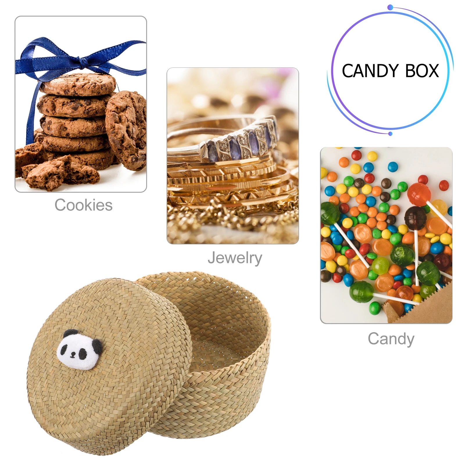

Creative Woven Basket Durable Rattan Storage Organizer Mini Flower Bucket For Home Wedding Party Snack Fruit Clothes Container