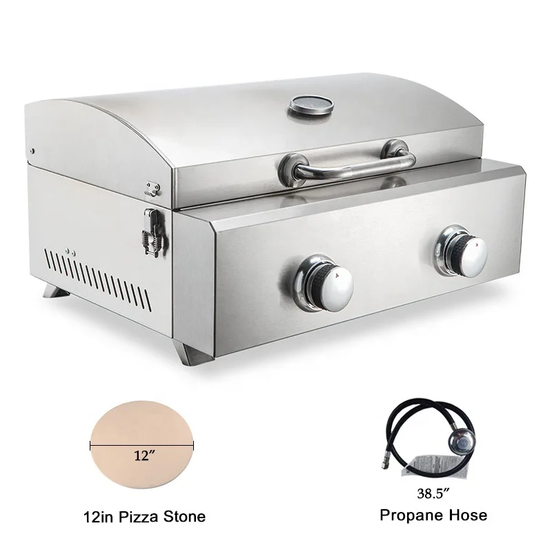 #Pizza Pizza Oven Oven American Gas Stainless Steel Outdoor Cross Border Portable Patio Home with Slate