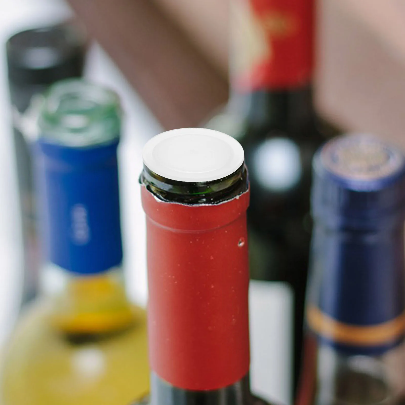 

200 Pcs Plastic Bottle Cap Replacement Caps Round Juice Reusable Lids Sealing Protective