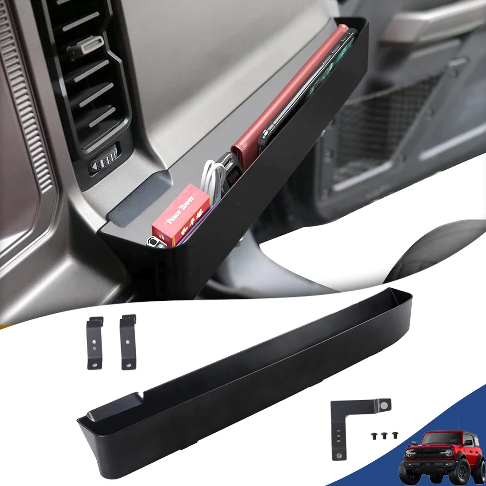 

Passenger Grab Handle Storage Box GrabTray Organizer Tray Pocket for Ford Bronco 2021 2022 2023 2024 Car Interior Accessories