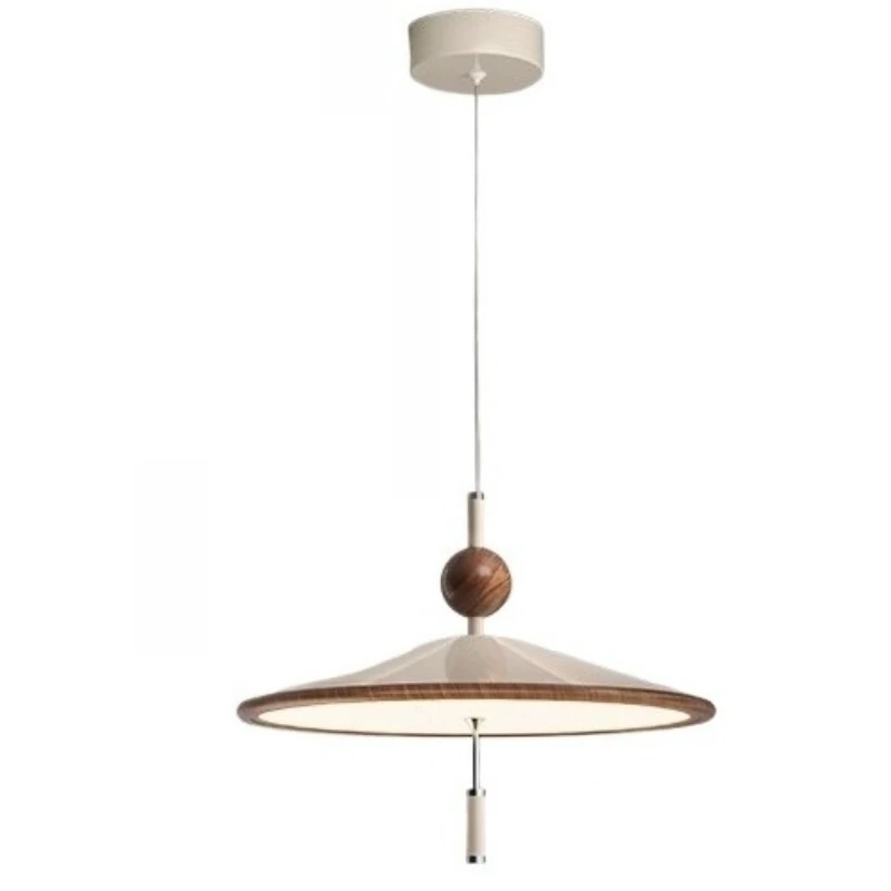 

Wind chime chandelier Japanese log wind dining table tea room light simple new Chinese atmosphere restaurant light