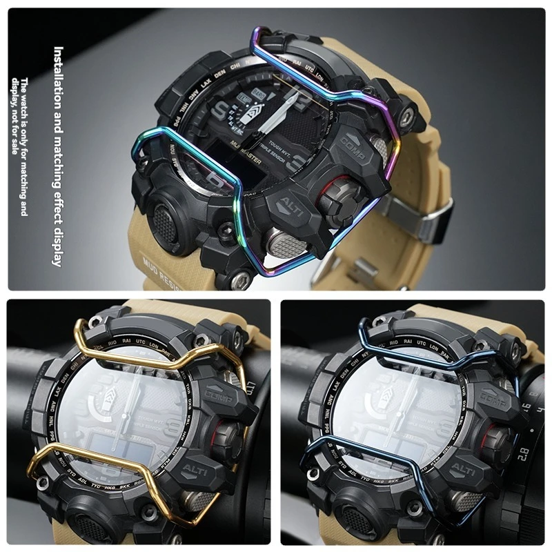 Для Casio стальной бампер для часов Big Mud King GWG-1000 Small Mud King GG-1000 GWG100 металлический защитный бампер с защитой от столкновений