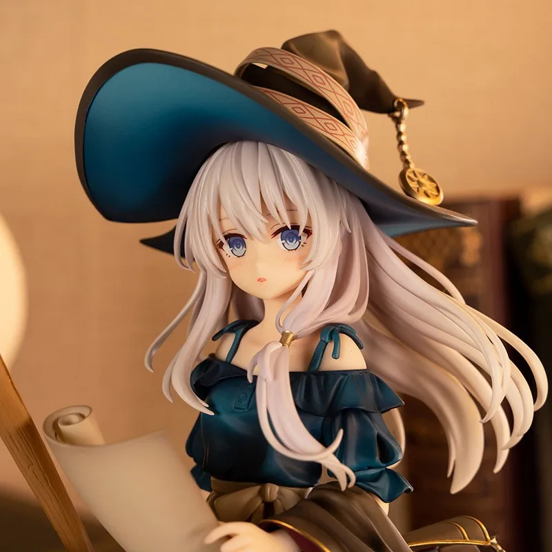 Irene Anime Figure Witch Tour Cute Girl Broom Cartoon Collectible PVC /8 Sc Summer Blue Theme Boxed Display Item