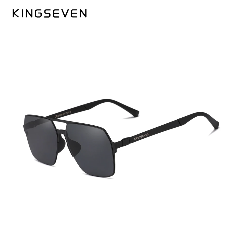KINGSEVEN Polarized New Fishing Driving Men\'s Sunglasses Ultra Thin Temples Pilot Sun Glasses De Sol UV400