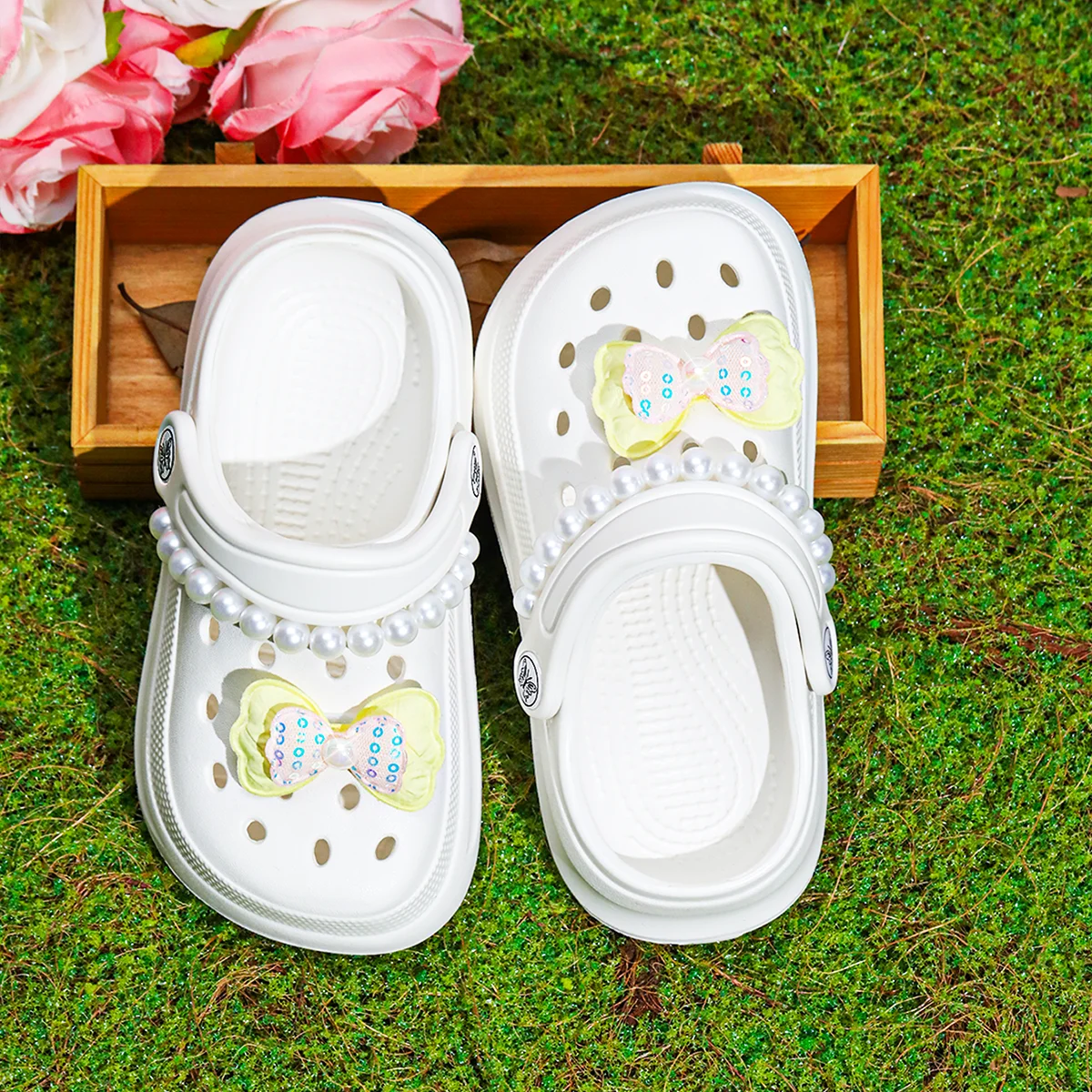 Kids Slip-On Clogs and Mules - Breathable, Waterproof, EVA Garden Shoes with Decorative Chain for Beach and Everyday Wear 168