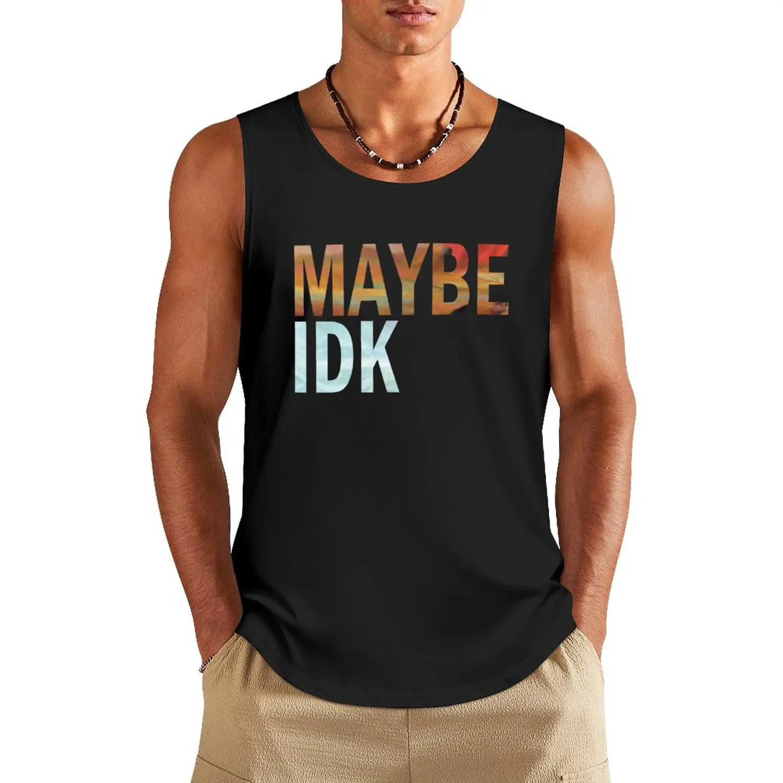 

Jon Bellion - Maybe IDK Tank Top sleeveless t-shirts for men T-shirt men basketball clothing gym clothing men