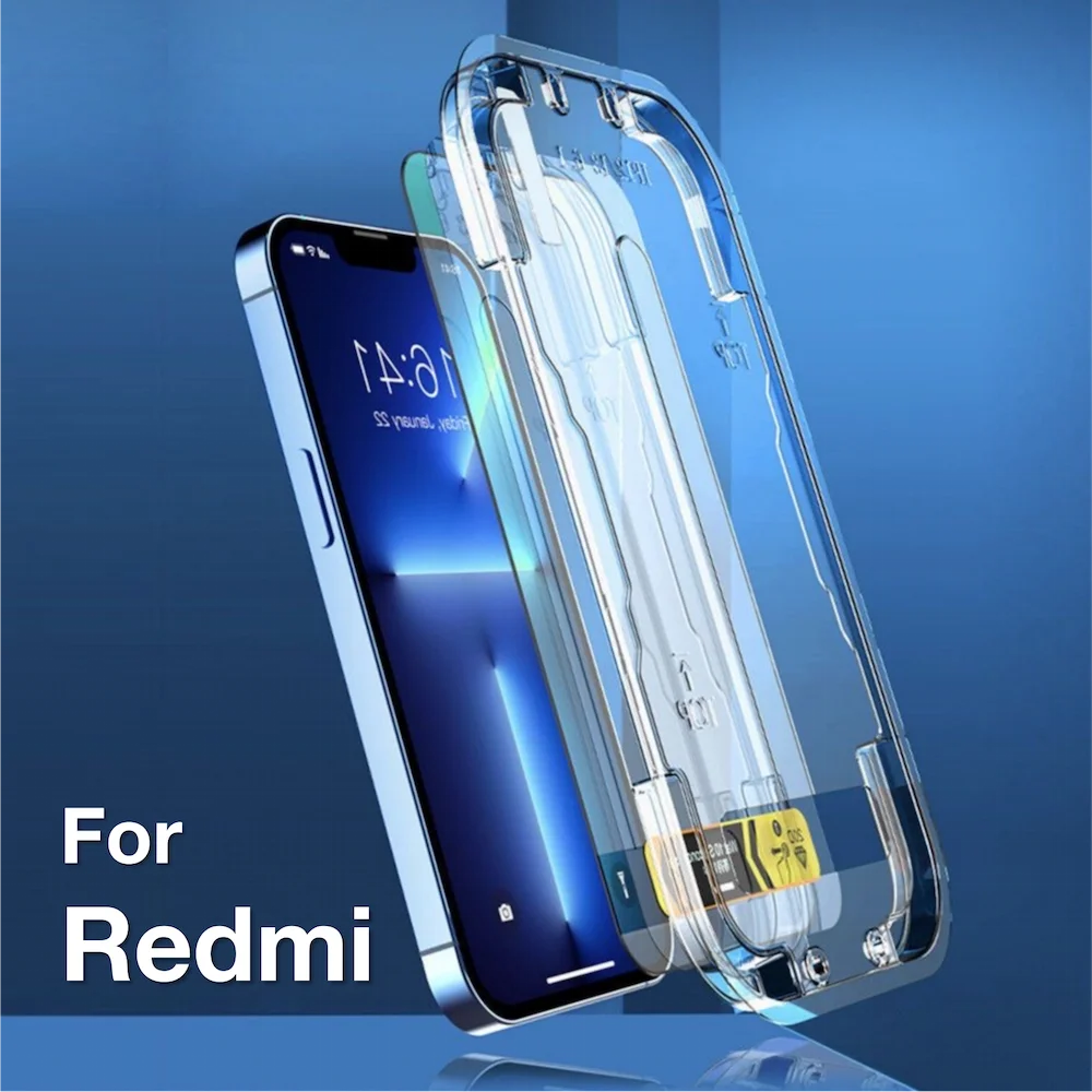 

for Redmi K60 K50 K40 K30 Note 12 11 10 9s Pro Plus Screen Protector Tempering Glass Explosion-proof Protective with Install Kit