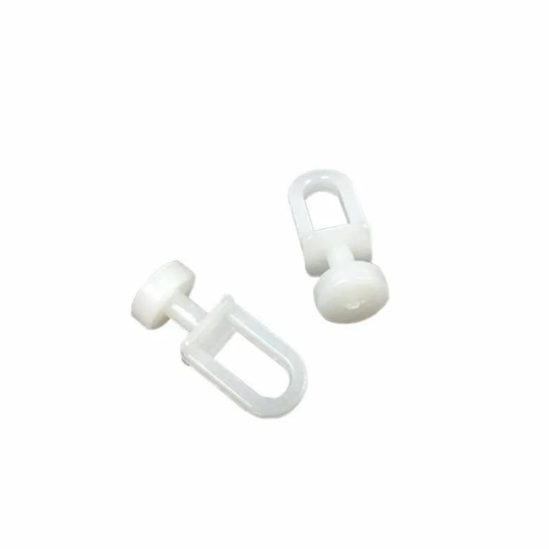 30Pcs Wit Plastic Rail Gordijn Transportband Haak Rollers Thuis Gordijnen Hanger Hhooks Accessoires Gordijnen Tieback Haken