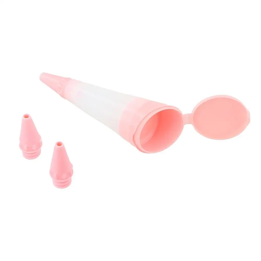 Multifunctional Silicone Cream Cake Writing Pen Cone DIY Icing Piping Pen 3 Nozzles Food Writing Pen Chocolate