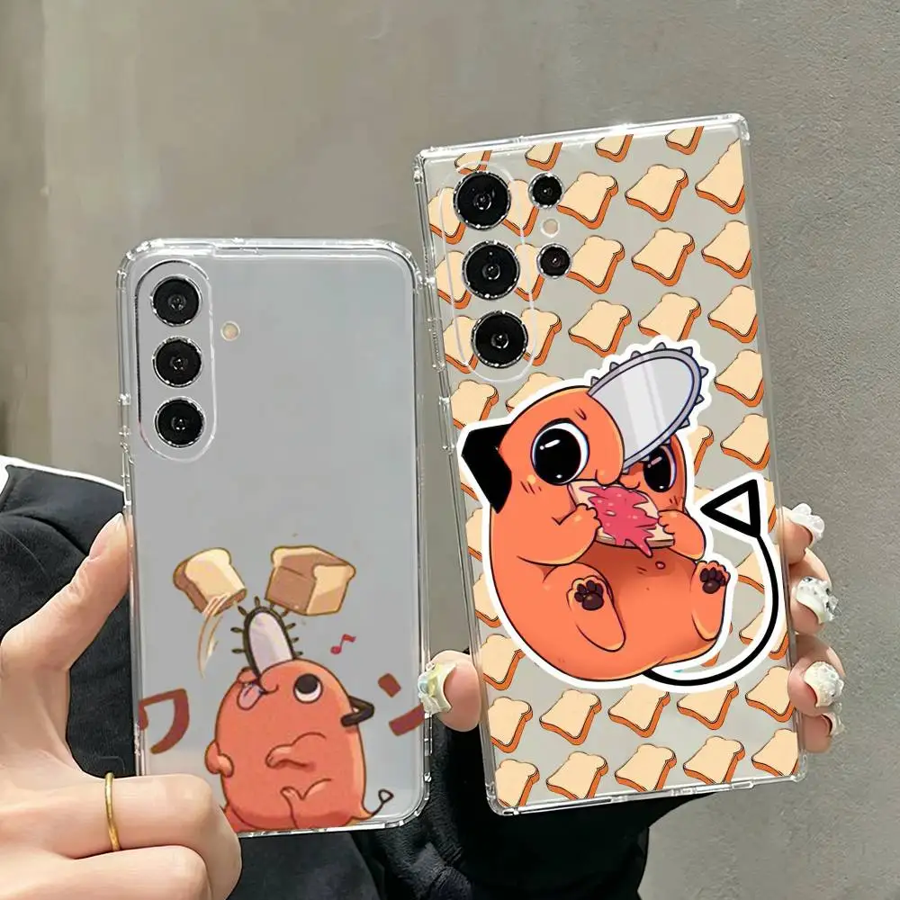 C-Chainsaw M-Man Pochita  Phone Case For Samsung S25,S24,S21,S22,S23,S30,Ultra,S20,Plus,Fe Transparent Cover